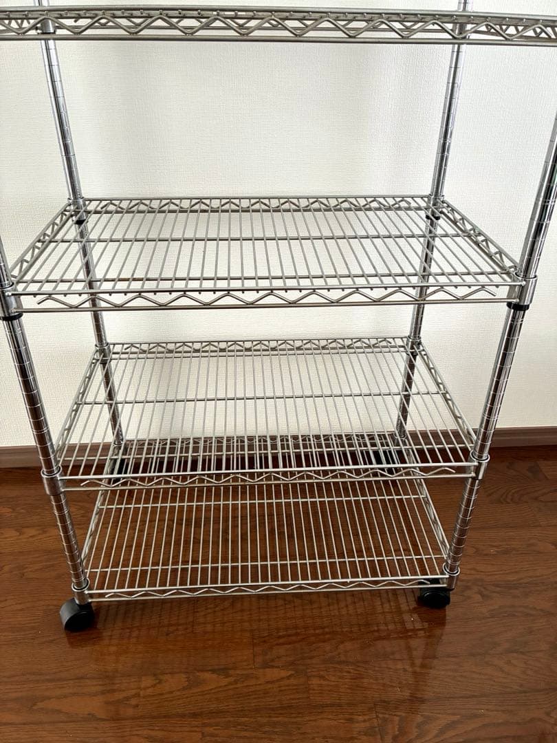 シルバーラック　スチールラック　メタルラック　5段　156×76×46