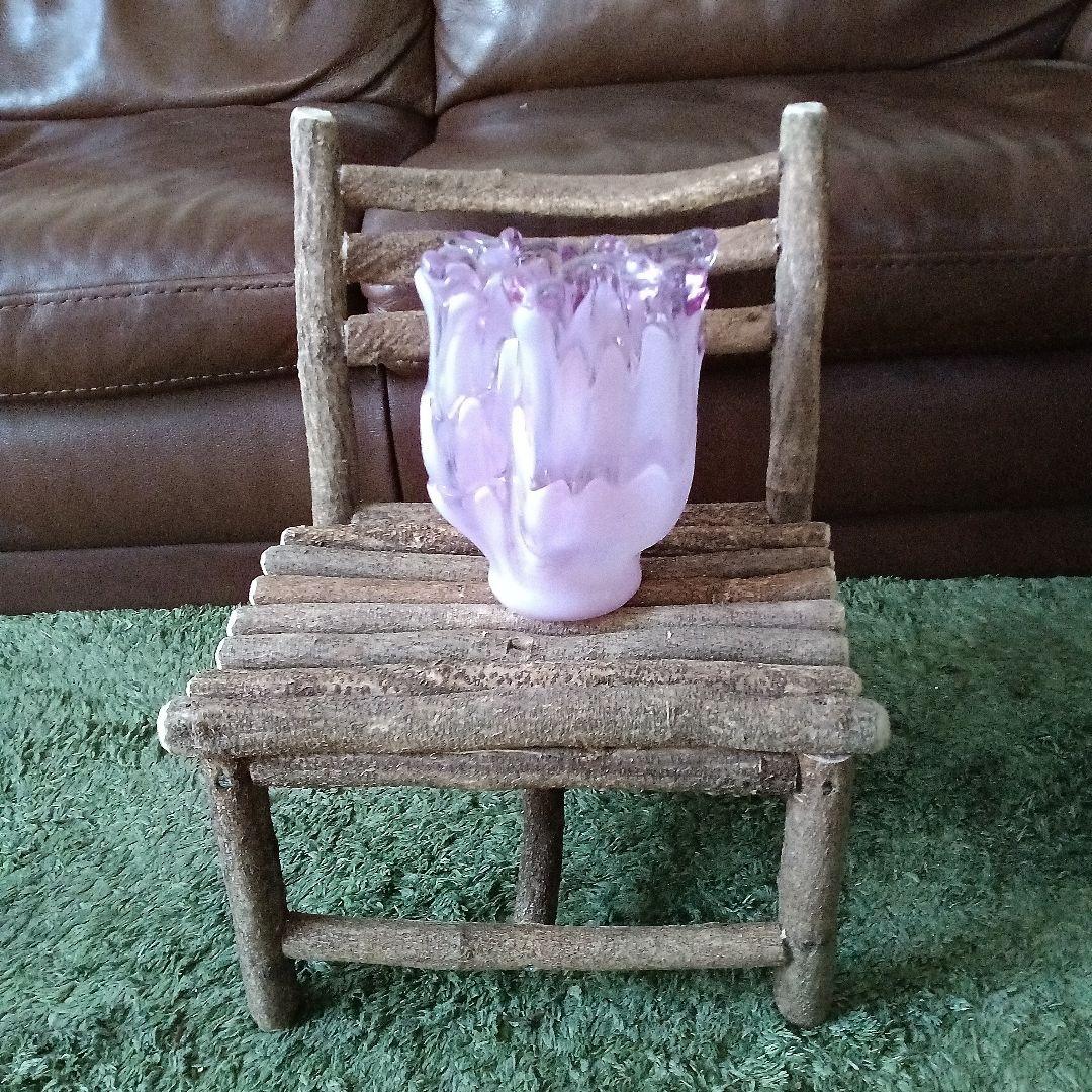 藤枝の椅子　手作り　花台