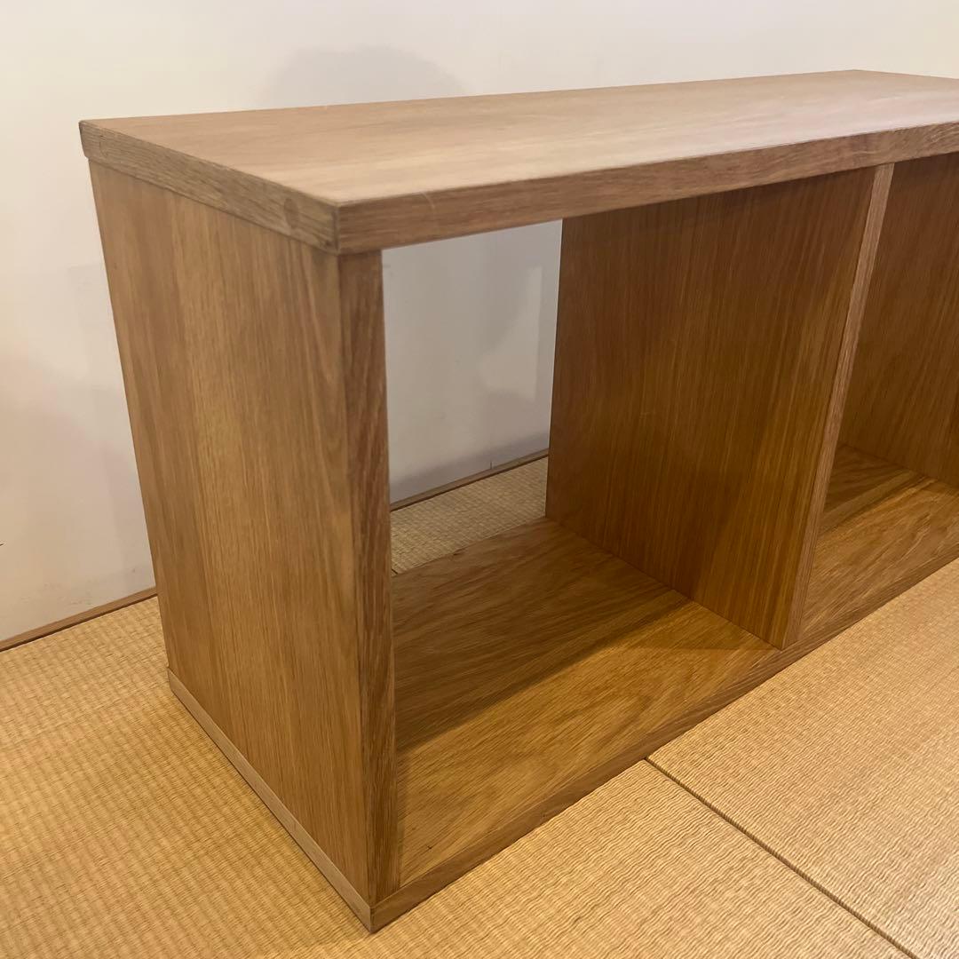 無印良品　スタッキングシェルフ　オーク　硬質パルプボックス
