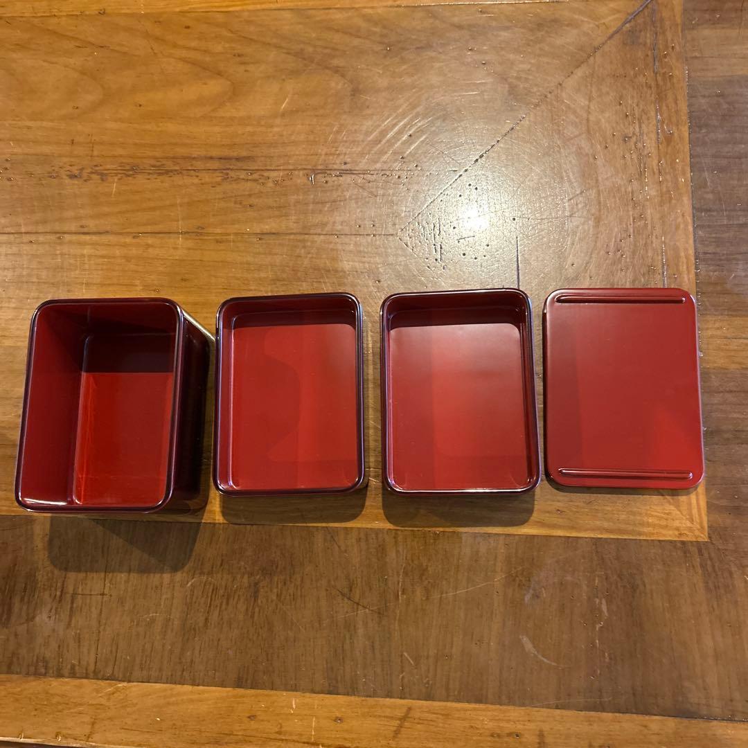 碧海輪島塗漆器弁当箱3段　2客　未使用美品