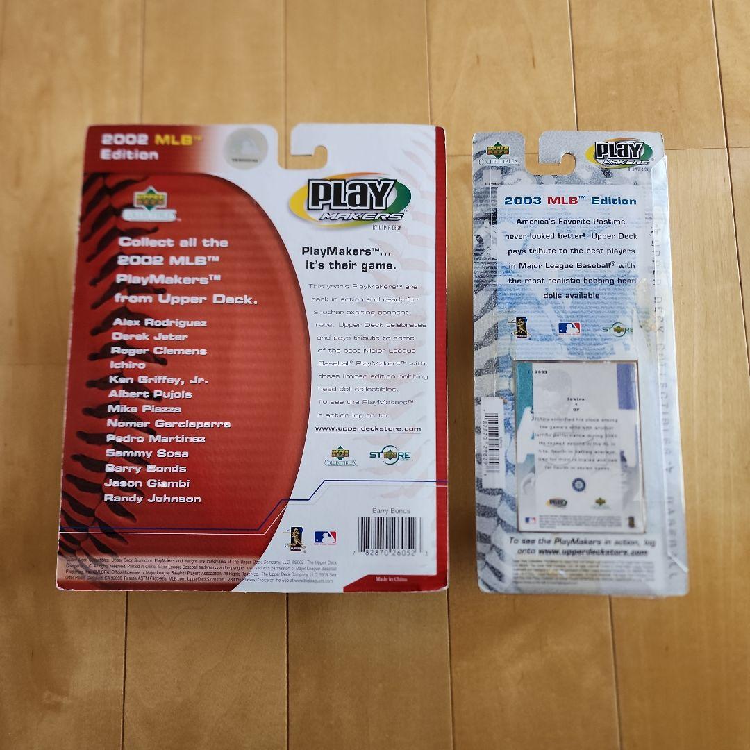 MLB Edition バリーボンズ イチロー ボブルヘッドセット　カード付