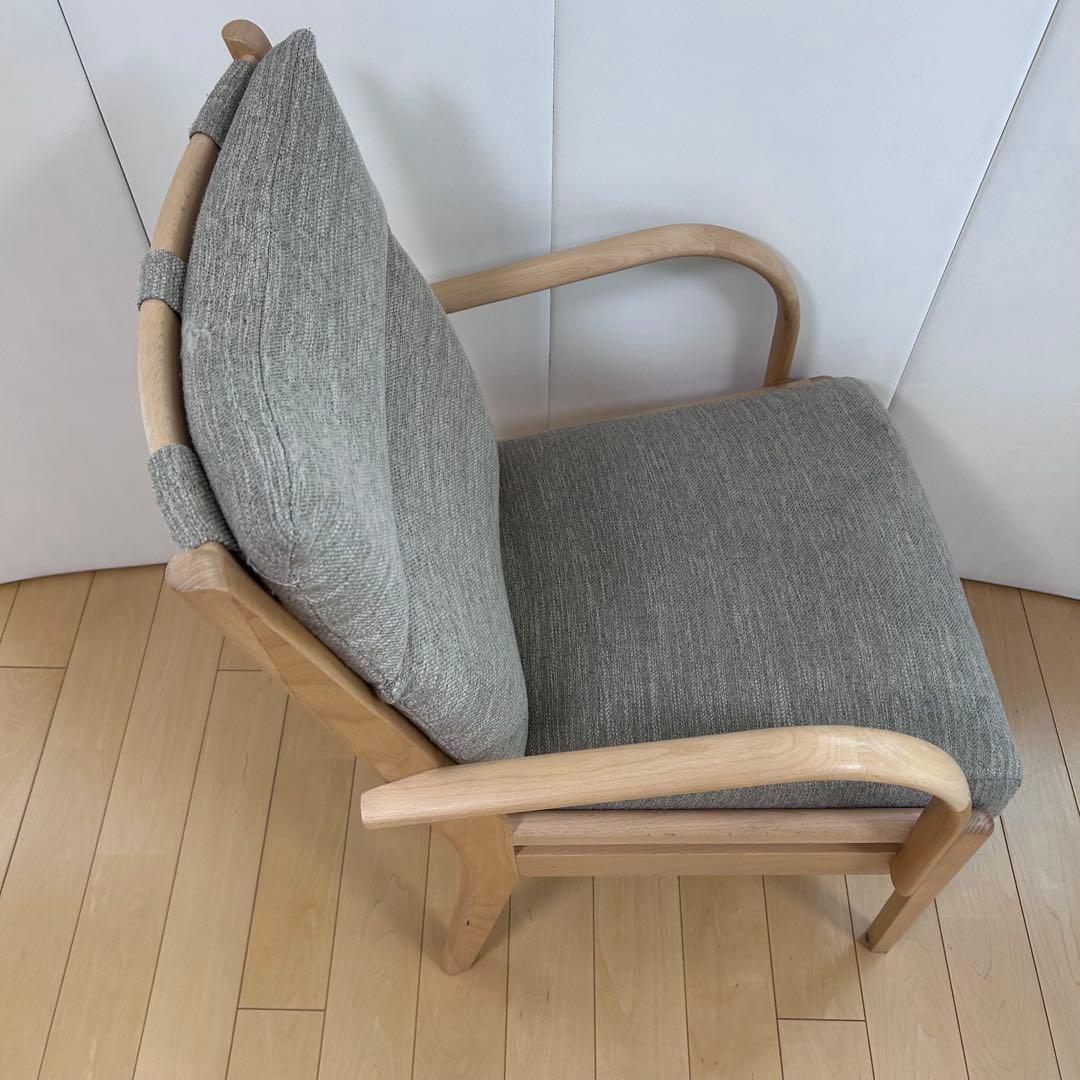 ニトリ Nコレクション C-27M 肘付き 天然木 アームチェア ビーチ