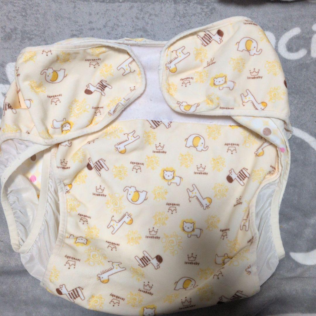 大人用おむつカバー　3点　布おむつ30枚