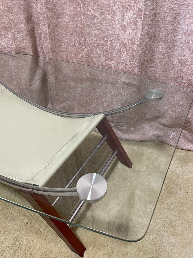 ミッドセンチュリー　スペースエイジ　ローテーブル　ガラステーブル　レトロ　昭和