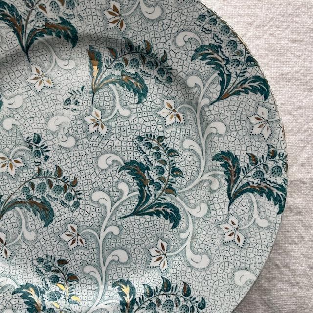 希少美品◆クレイユモントロー鈴蘭プレート金彩＃サルグミンヌジアンショワジールロワ