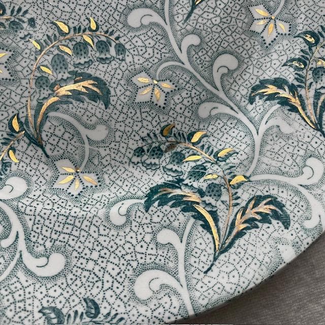 希少美品◆クレイユモントロー鈴蘭プレート金彩＃サルグミンヌジアンショワジールロワ