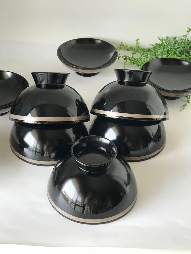 特製　能登輪島塗 蒔絵 木製　蓋付椀 煮物椀　吸物椀　5客セット　共箱