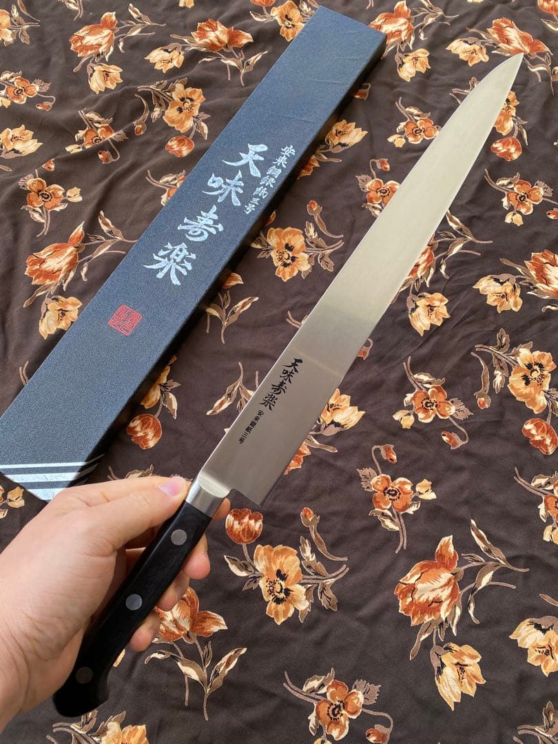 2本　「 天味寿楽 」柳刃330mm 筋引 330mm 銀紙3号