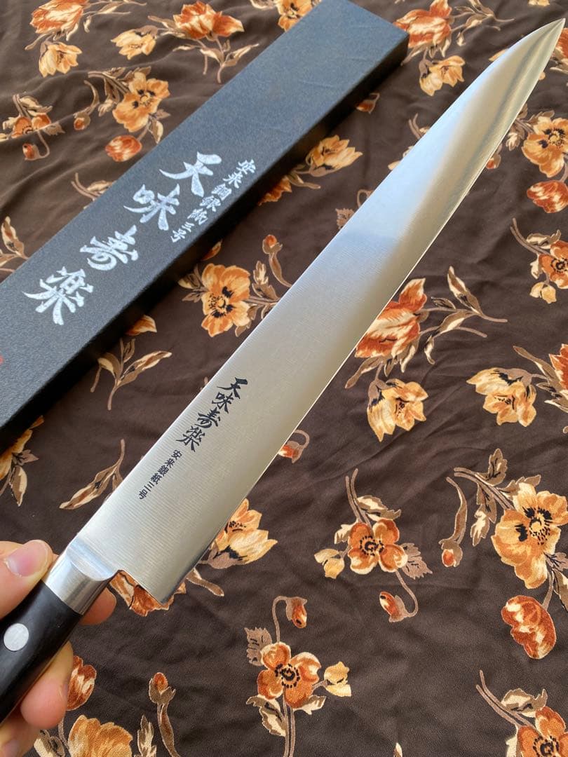 2本　「 天味寿楽 」柳刃330mm 筋引 330mm 銀紙3号