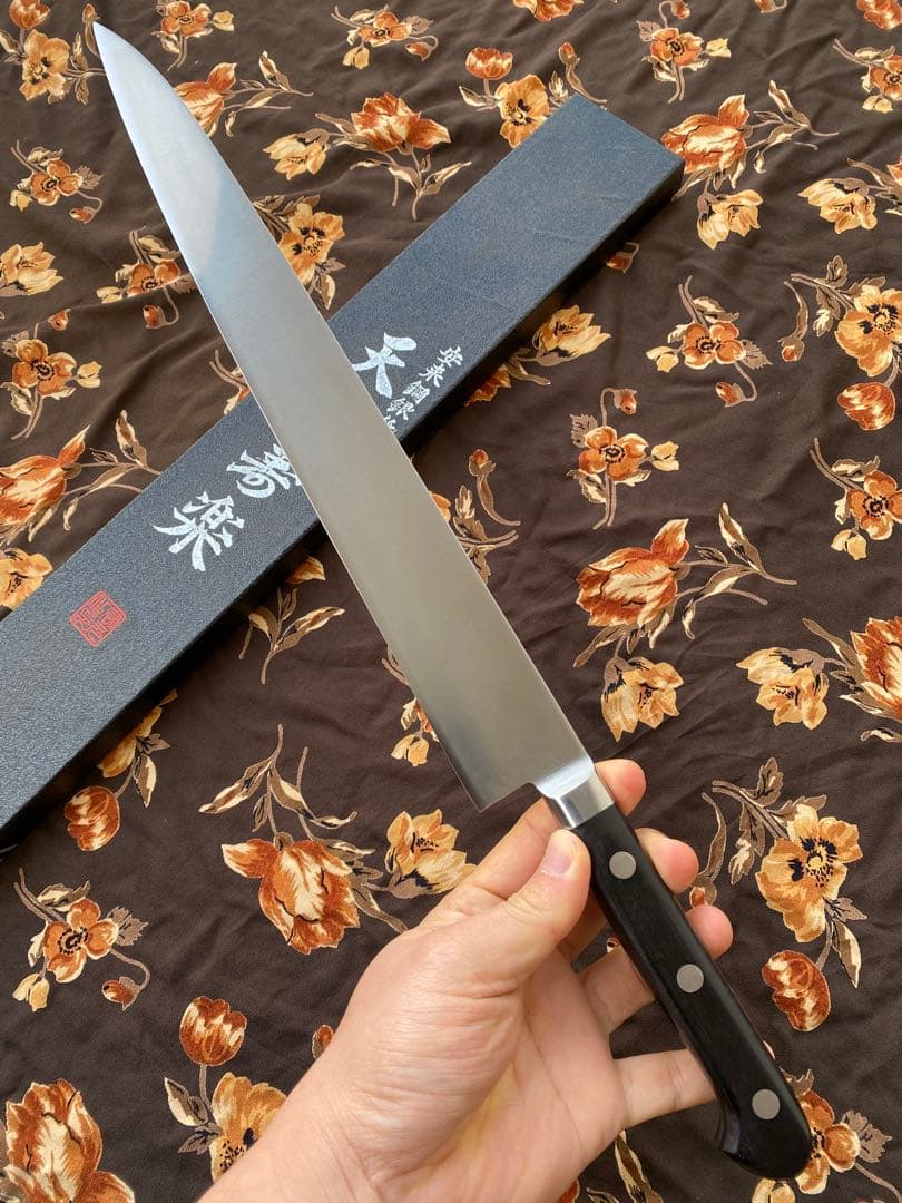 2本　「 天味寿楽 」柳刃330mm 筋引 330mm 銀紙3号