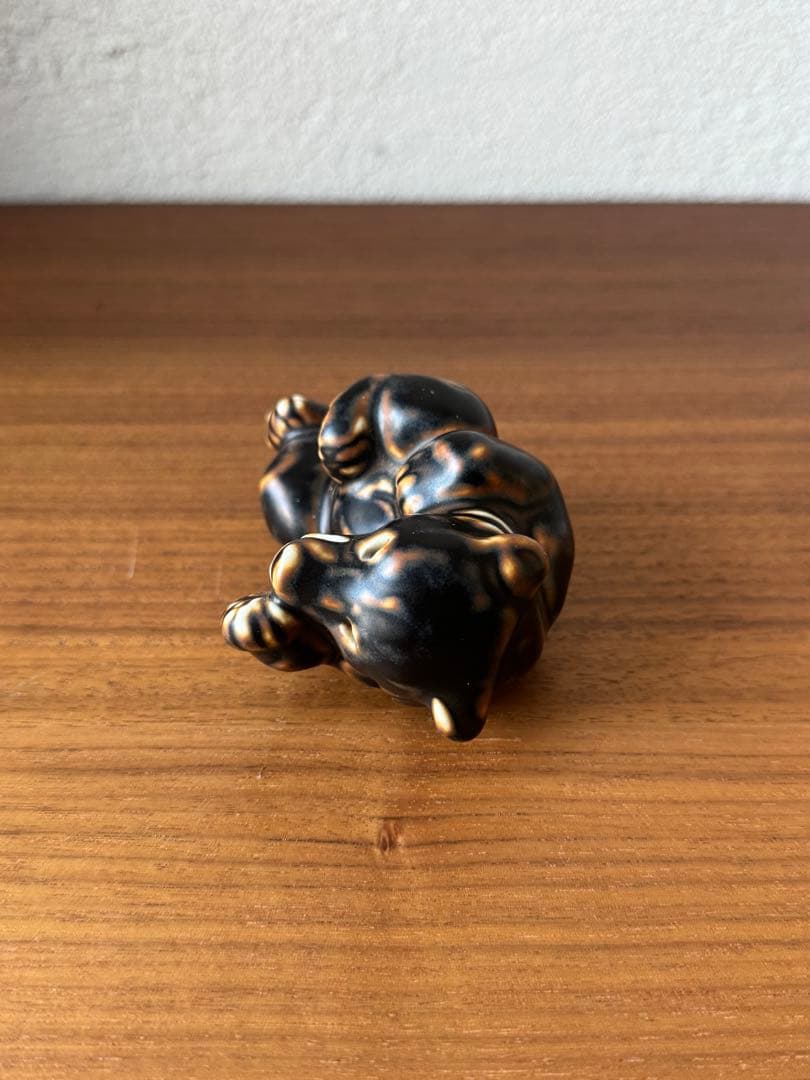 希少1940年代 ロイヤルコペンハーゲン 仰向けの子熊 21432