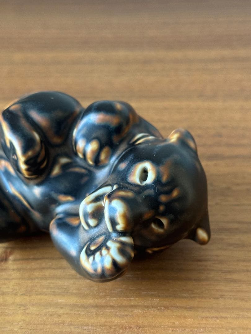 希少1940年代 ロイヤルコペンハーゲン 仰向けの子熊 21432