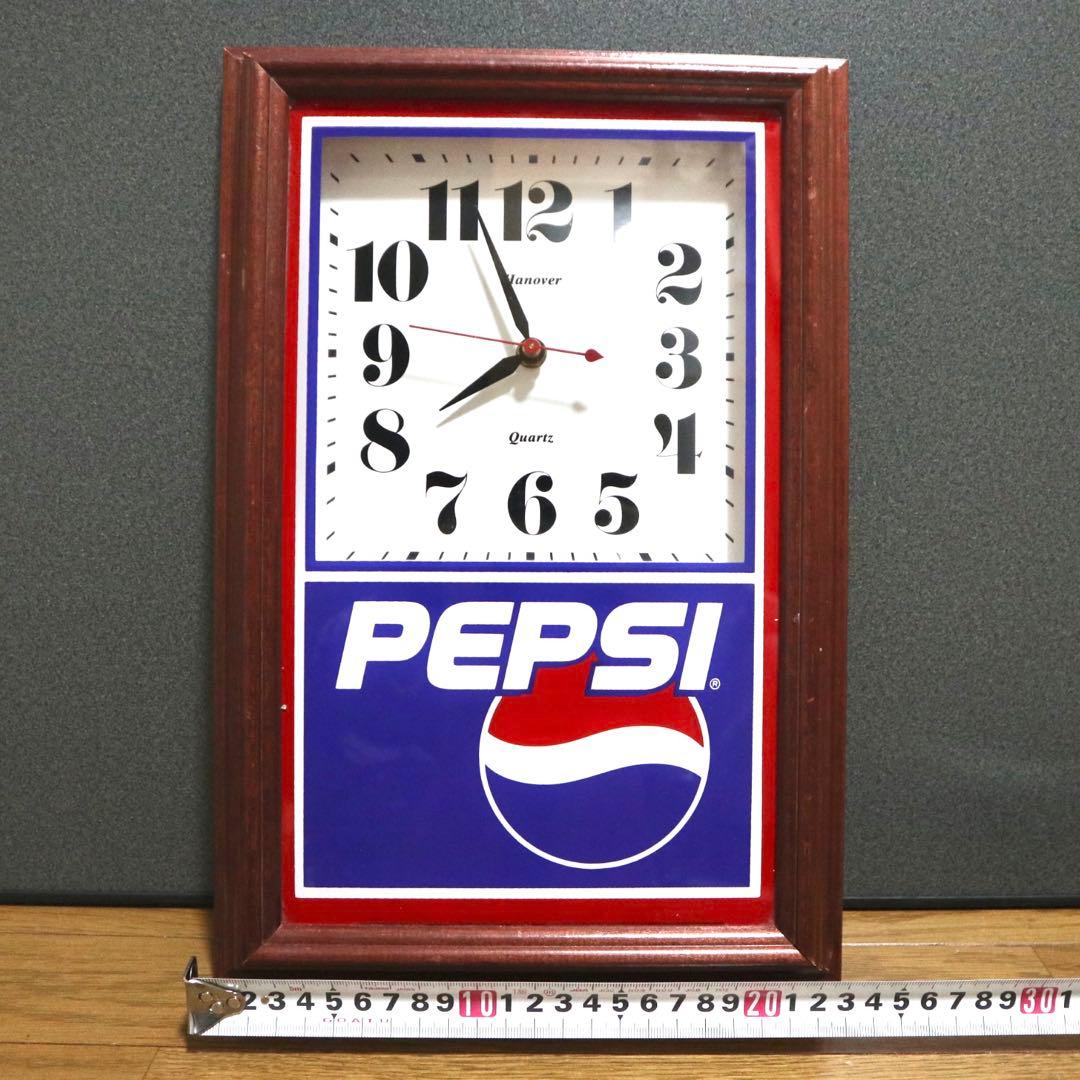 【動作確認済】ペプシ PEPSI ハノーファー HANOVER 壁掛け時計