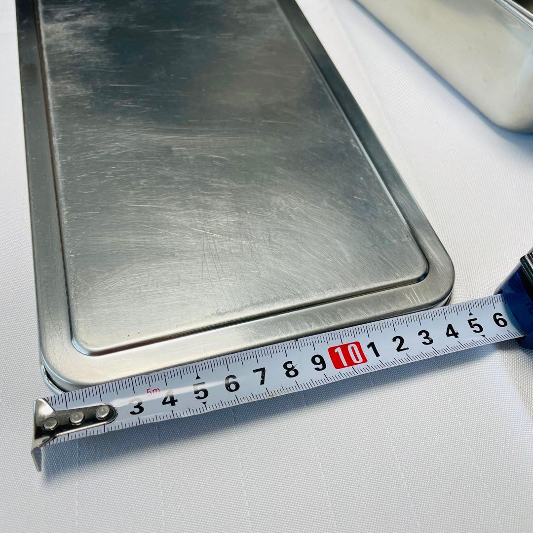 【業務用】ステンレス バット 蓋付き 食材保存容器 セット