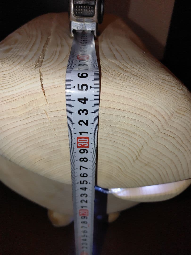 ①大型 ひのき 切り株 ベンチ 間接照明 LEDライト付き フラワースタンド