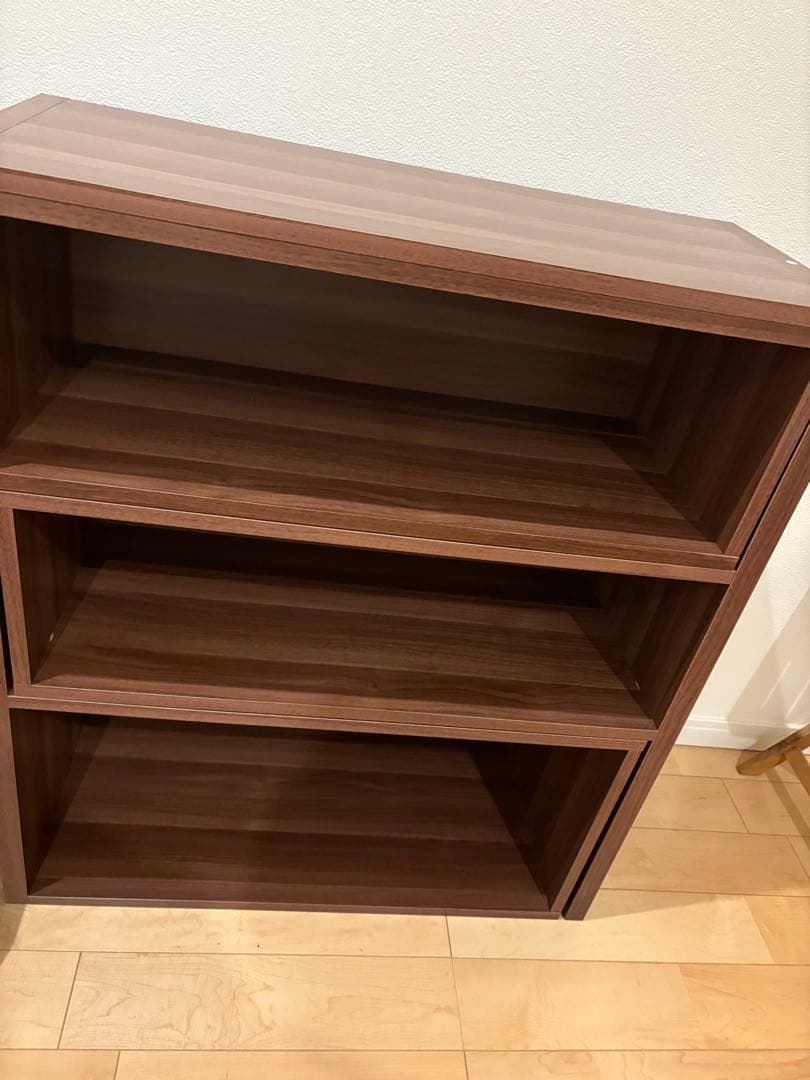 木製ラック ダークブラウン