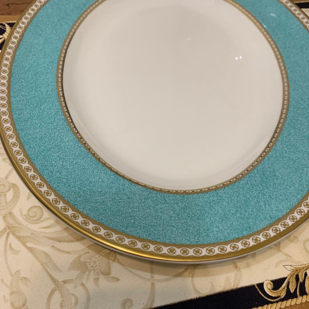 ウェッジウッド ユーランダー　パウダー　ターコイズ　36cmオーバルプレート