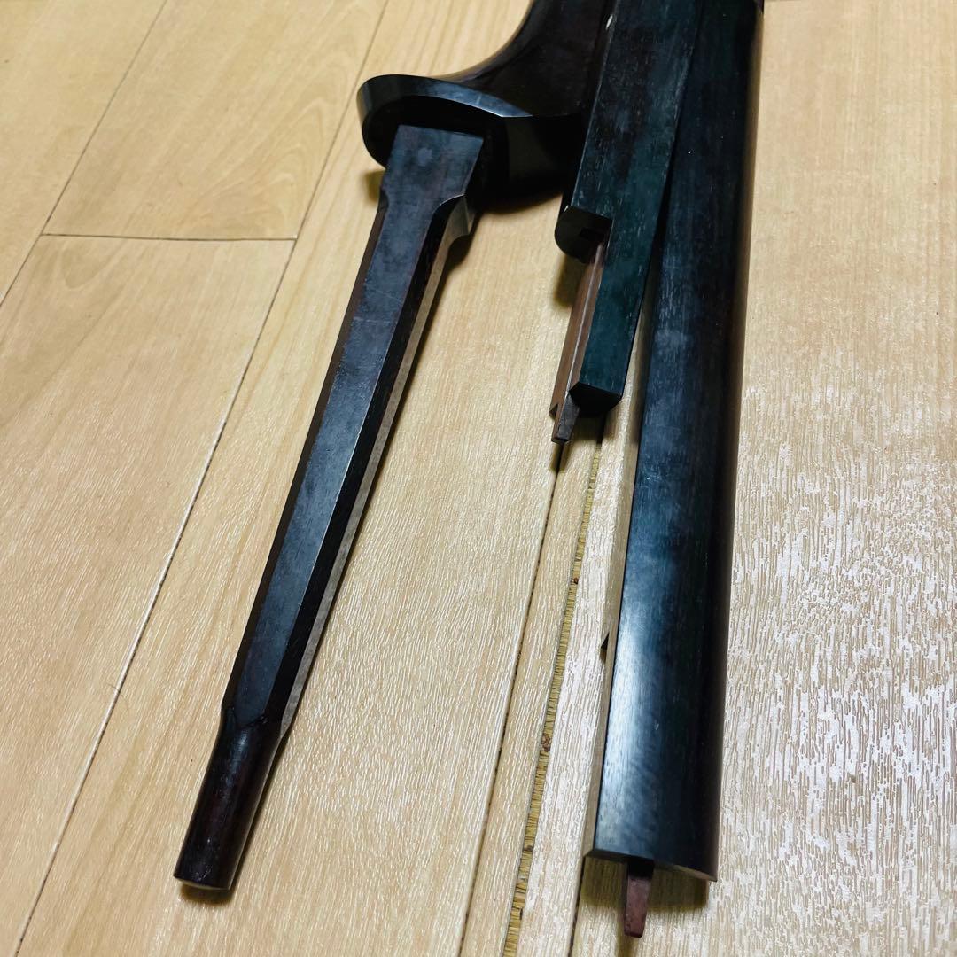 三味線　紅木　金細　綾杉　現状品