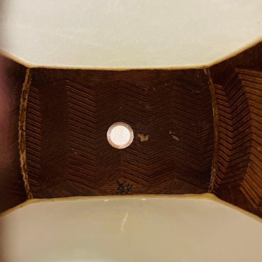 三味線　紅木　金細　綾杉　現状品