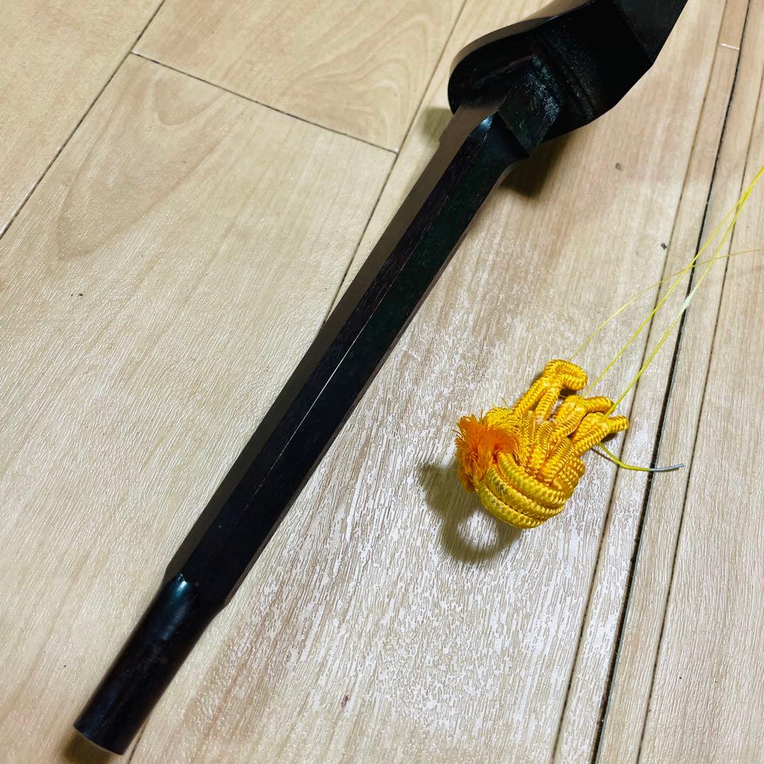 三味線　紅木　金細　綾杉　現状品