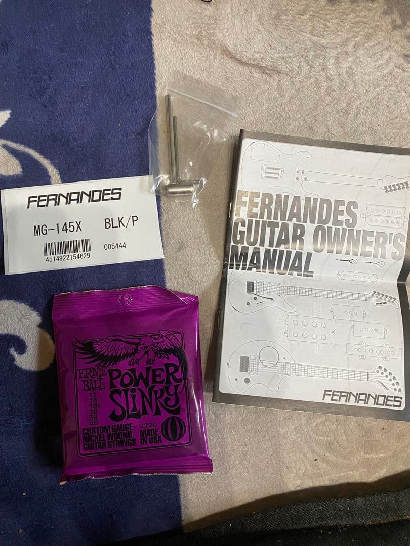 hideギターサイケモデル ワンタッチスタンド、新品弦、オーナー