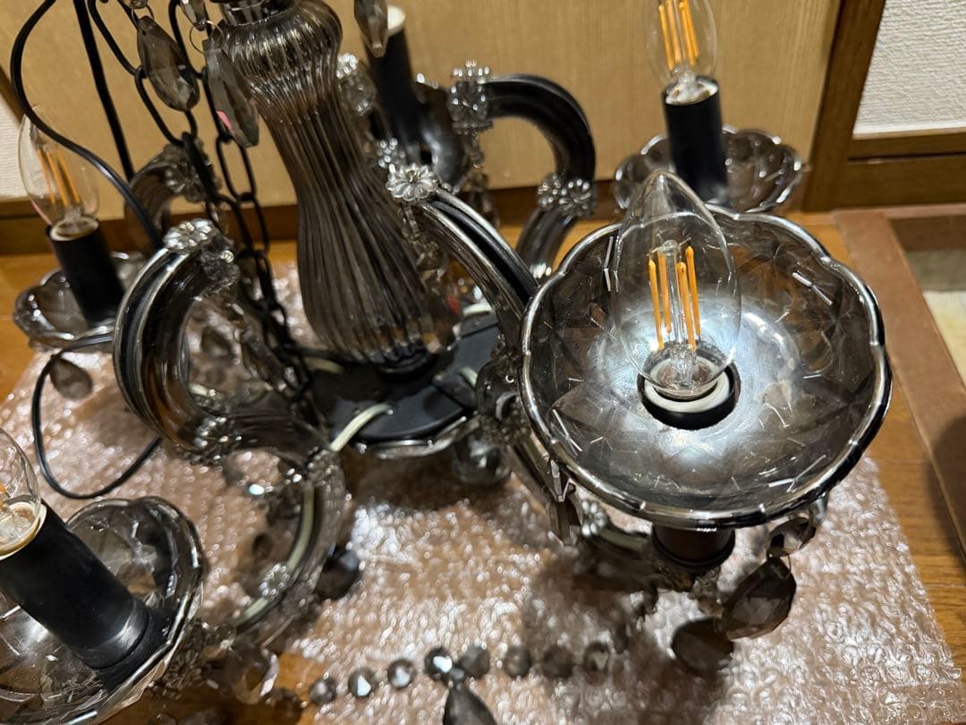 エレガントなクリスタルシャンデリア 5灯