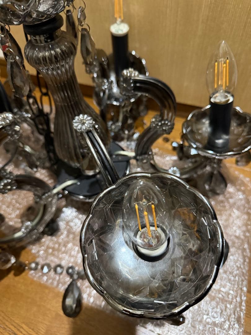 エレガントなクリスタルシャンデリア 5灯