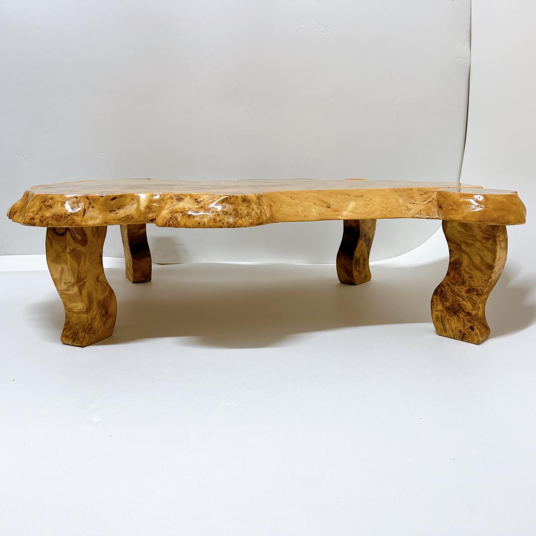 【良品✨送料無料】一枚板 ローテーブル 座卓 和テーブル 天然木 和モダン 和風