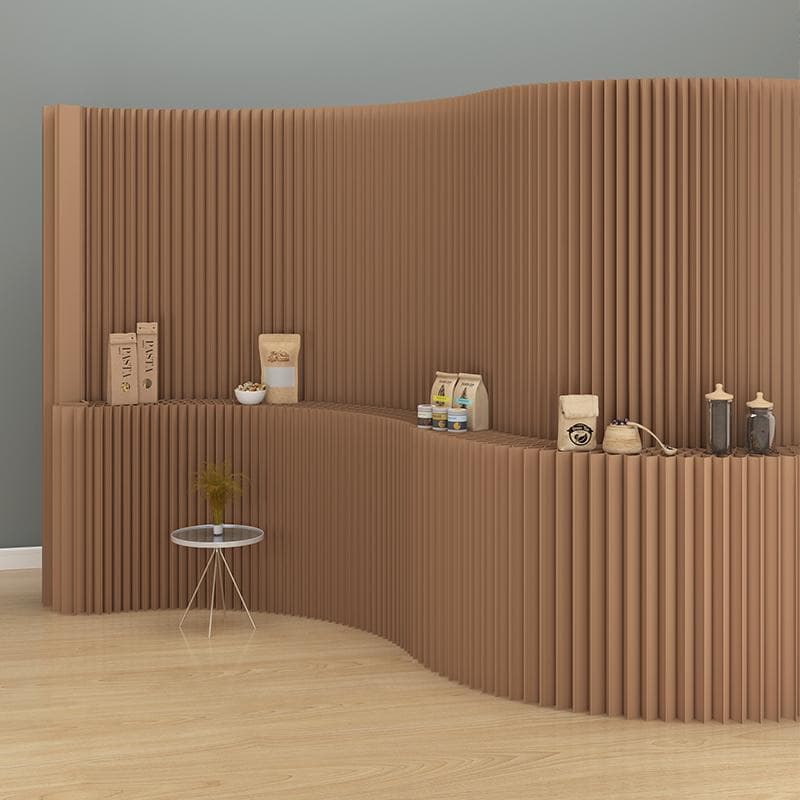 展示台高さ2ｍ長さ1-2ｍ陳列用品組立不要折りたたみパーテーション間仕切り