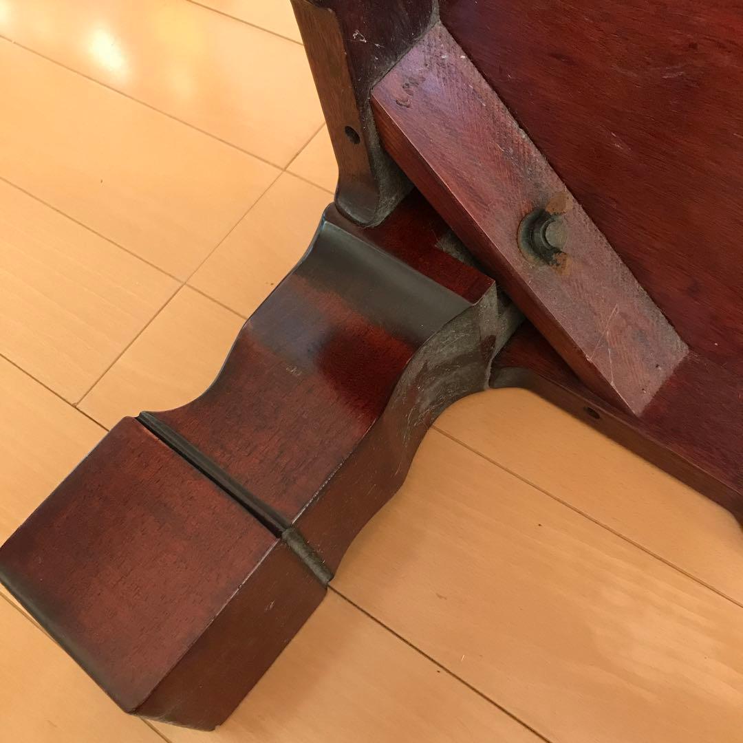 [美品]天然木 高級座卓 木彫 ヴィンテージ アンティーク 古民家 昭和 レトロ