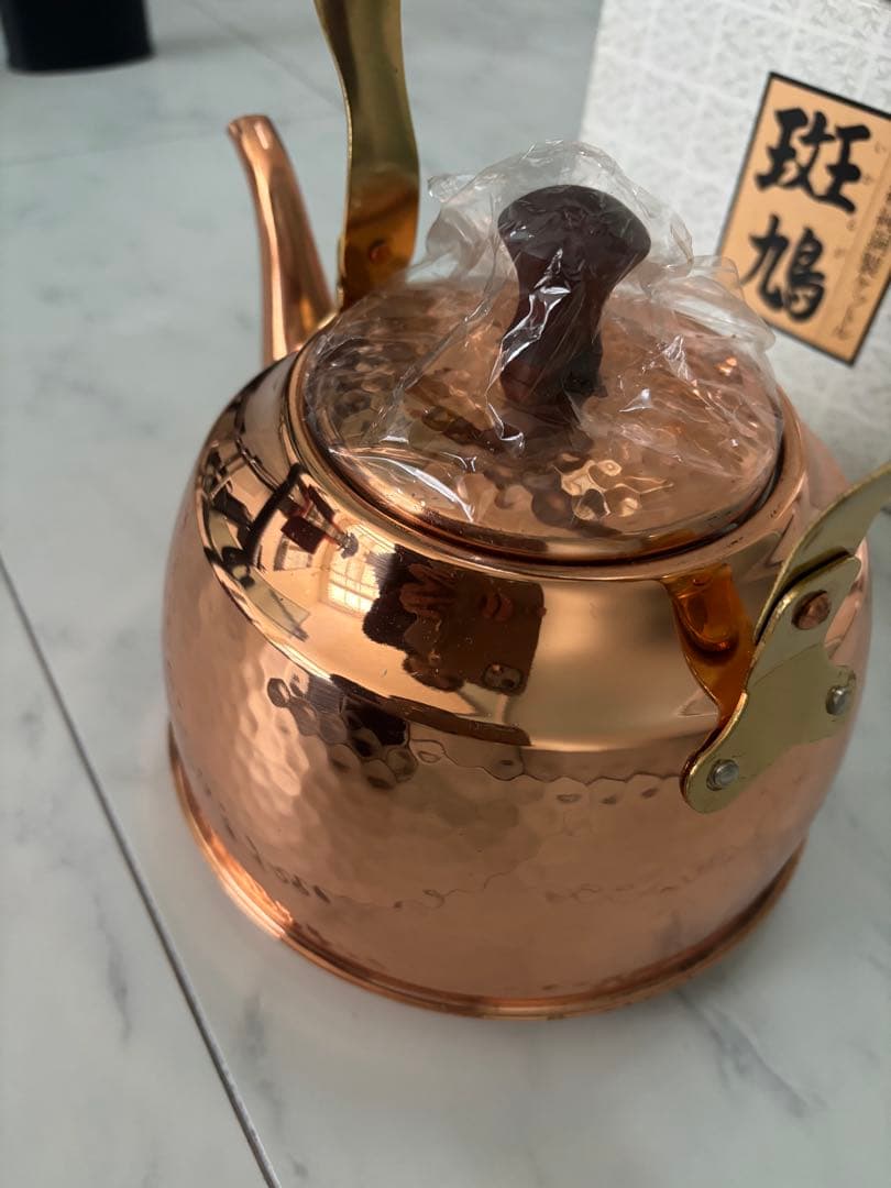 【新品未使用】MyoDo 明道 高級純銅製ケットル 斑鳩 2.1L