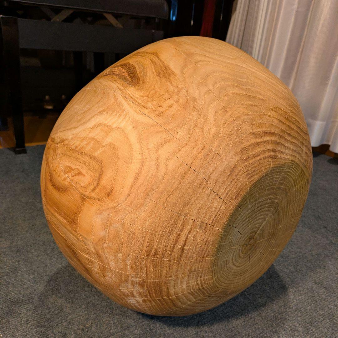 栗　天然木　丸型　高さ約30.5㎝