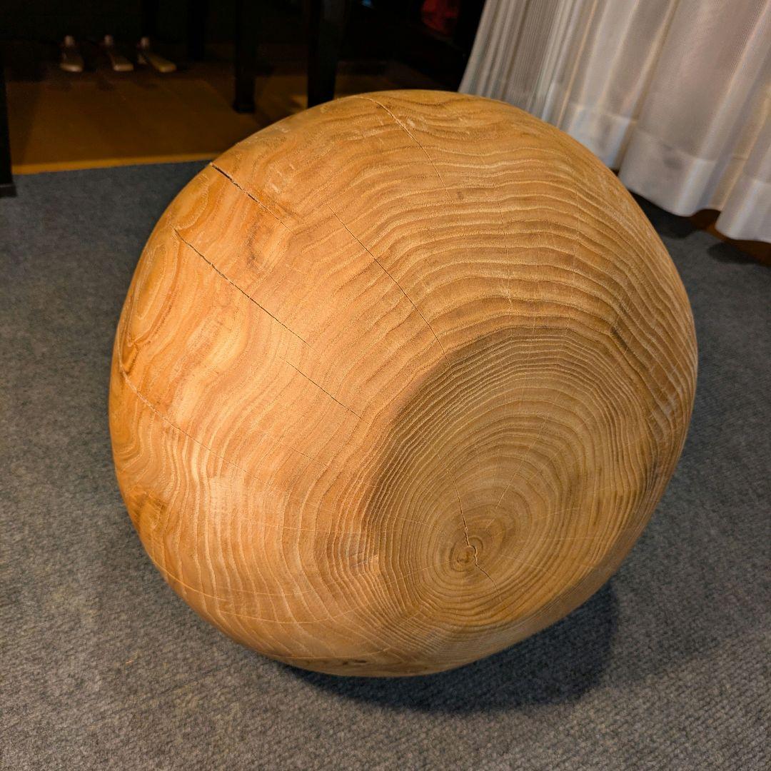 栗　天然木　丸型　高さ約30.5㎝