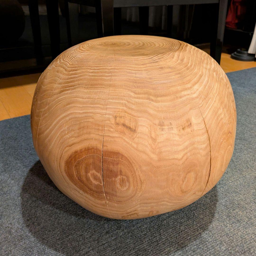 栗　天然木　丸型　高さ約30.5㎝