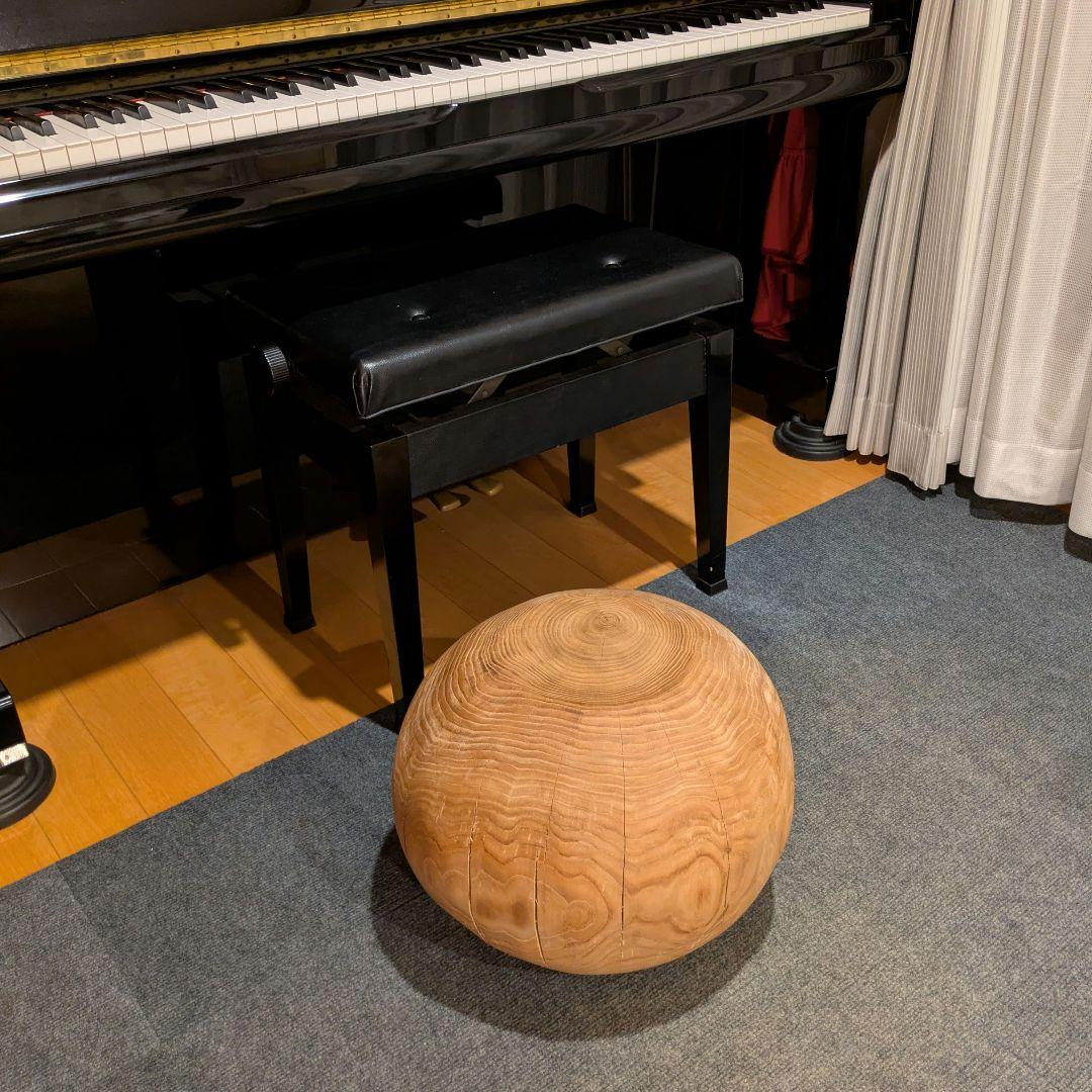 栗　天然木　丸型　高さ約30.5㎝