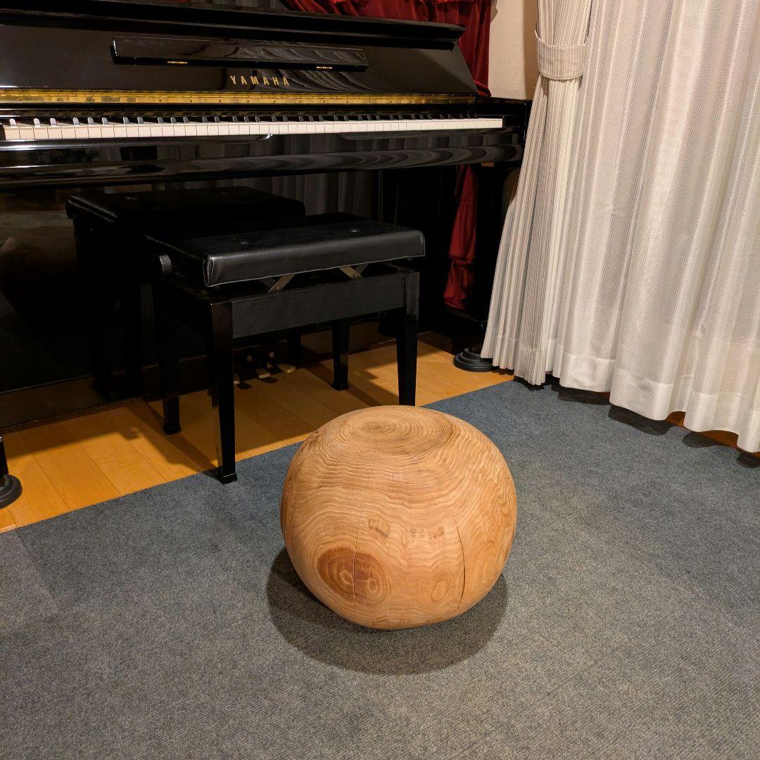 栗　天然木　丸型　高さ約30.5㎝