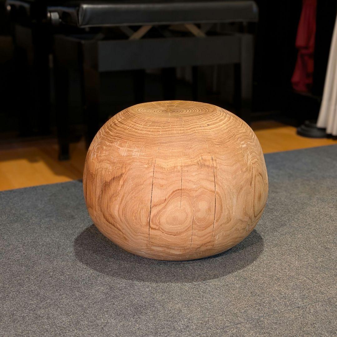 栗　天然木　丸型　高さ約30.5㎝