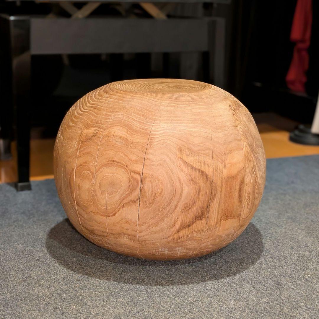 栗　天然木　丸型　高さ約30.5㎝