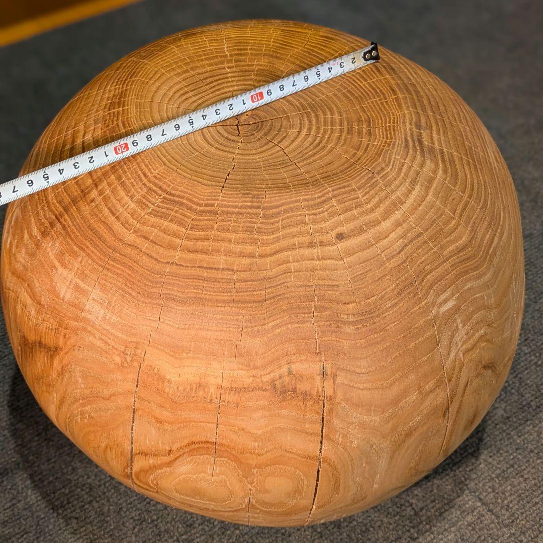 栗　天然木　丸型　高さ約30.5㎝