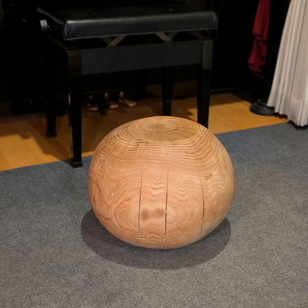 栗　天然木　丸型　高さ約30.5㎝