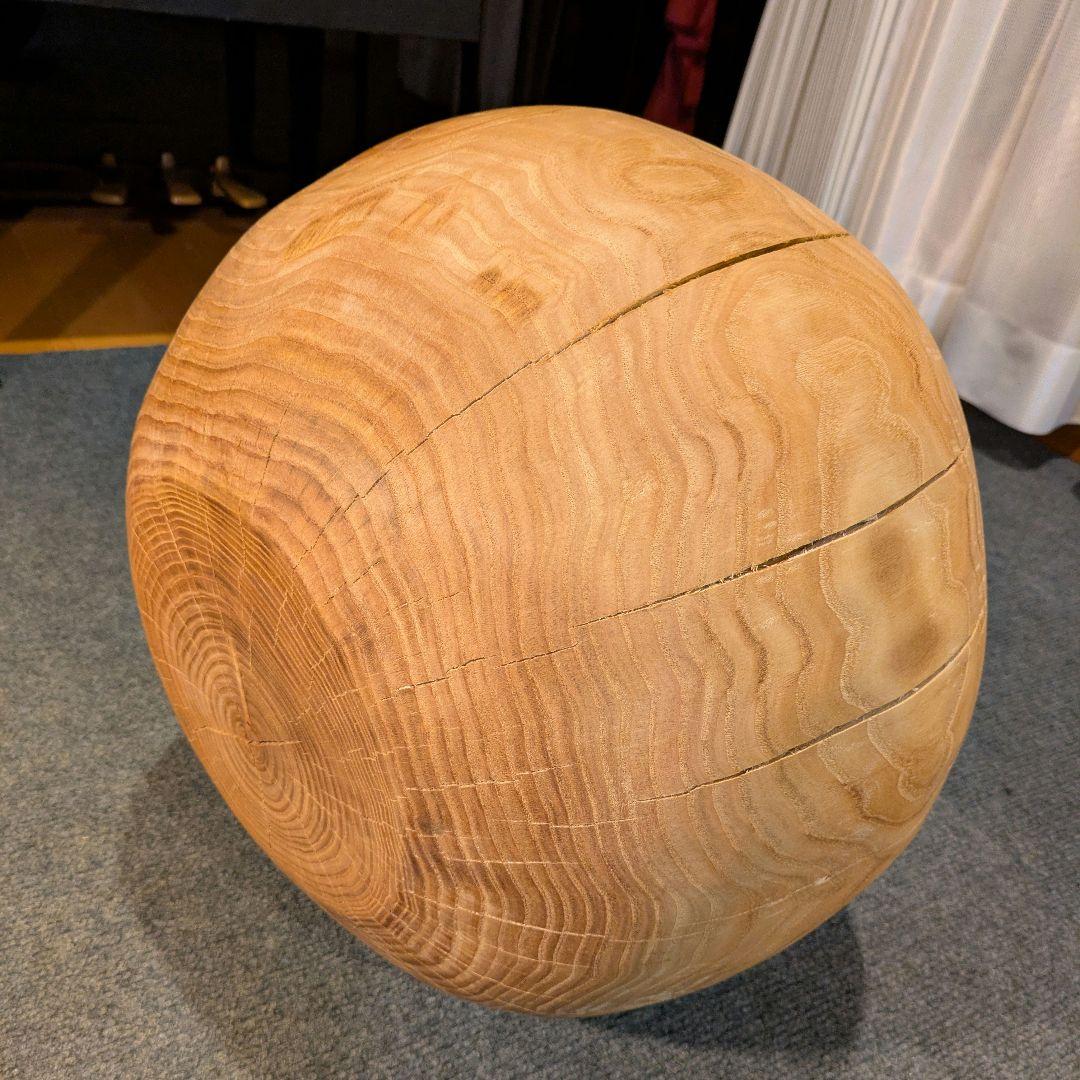 栗　天然木　丸型　高さ約30.5㎝