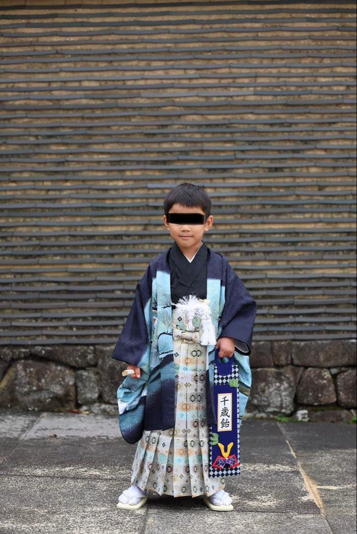 [即日発送します]七五三 男の子 7歳 着物和装セット