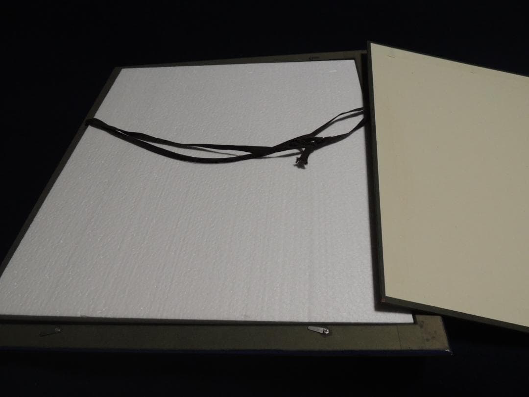 切り絵版画額「わらべの詩」宮田雅之、シルクスクリーン？168/300、サインあり