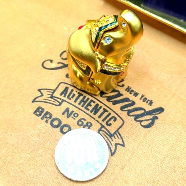 エスティローダー 練り香水 エレファント 金の象 元箱付き ゴールド