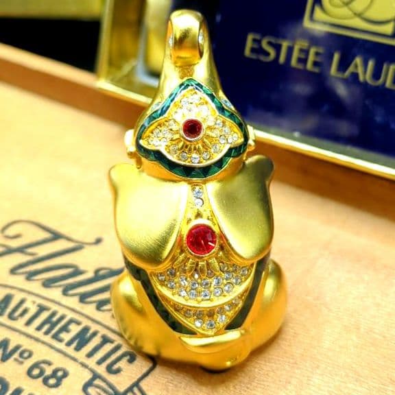 エスティローダー 練り香水 エレファント 金の象 元箱付き ゴールド