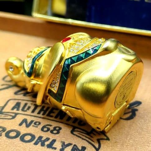 エスティローダー 練り香水 エレファント 金の象 元箱付き ゴールド