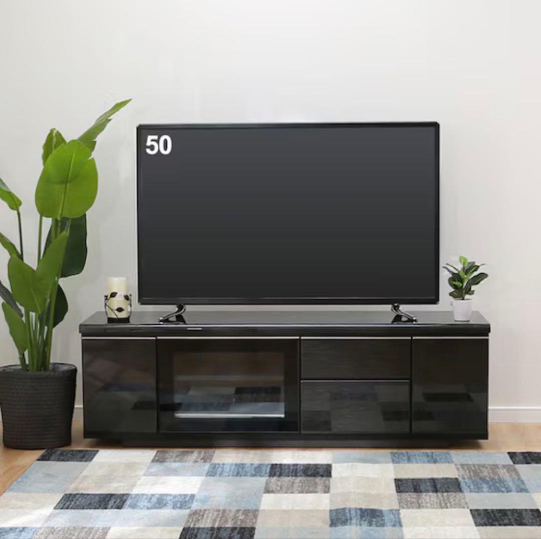 【幅150㎝】ニトリ ローボード ポスティア BK ブラック テレビ台