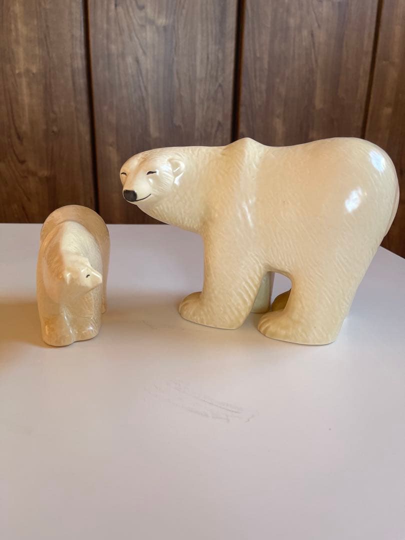 リサ・ラーソン／Lisa Larson(スエーデン)シロクマ親子