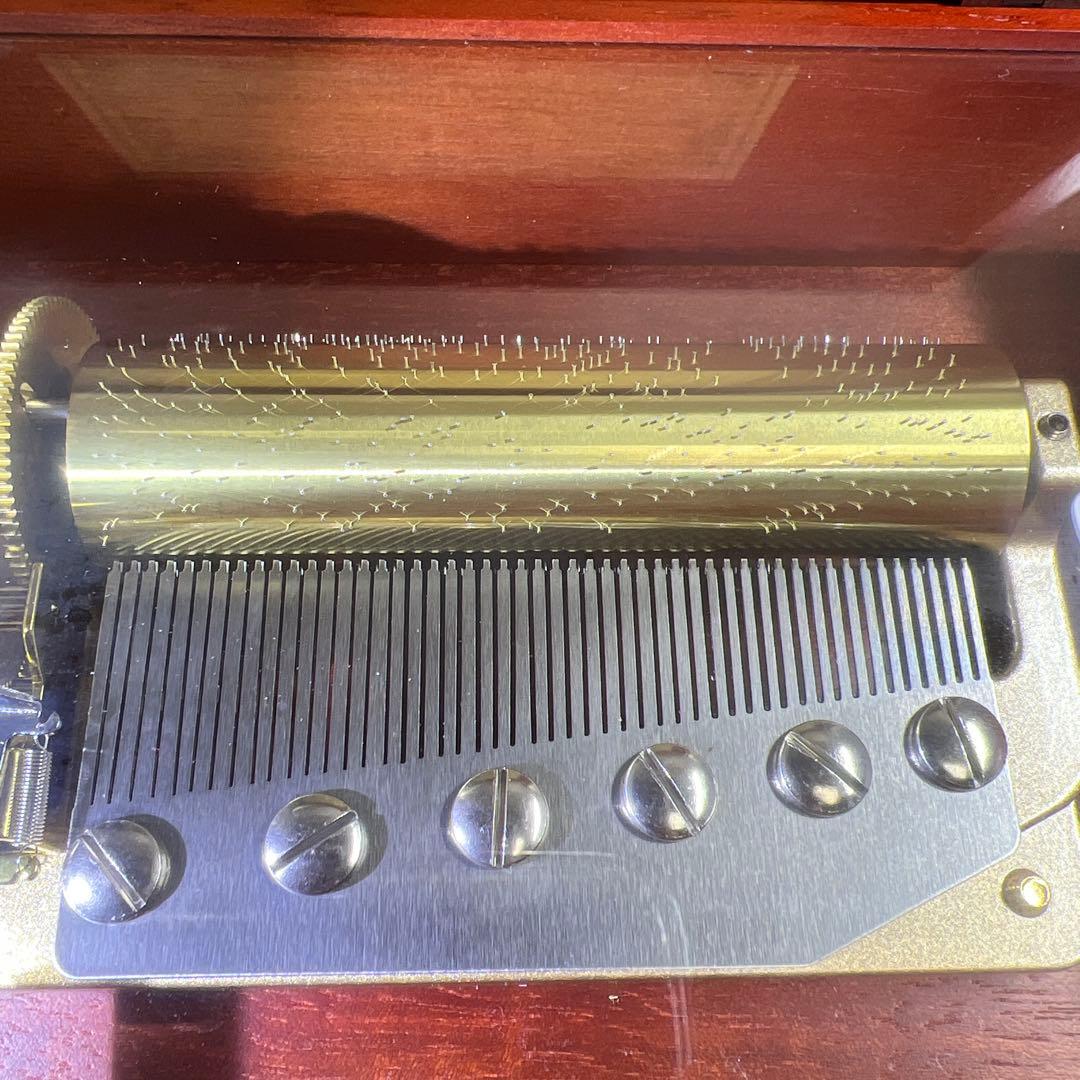 オルフェウス　シリンダー式オルゴール2曲50弁　共箱　東Y8-0123☆1F