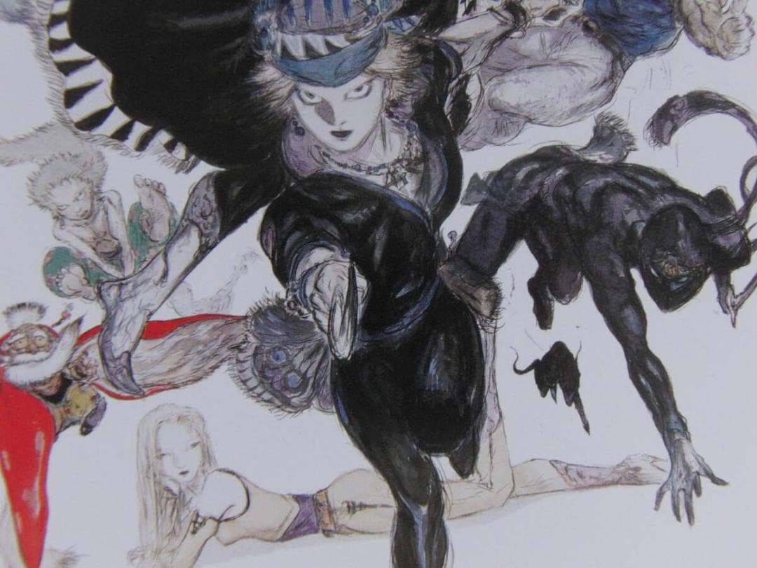 天野喜孝、【アンサンブル】、希少な額装用画集より、厳選、新品額装